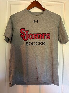 Under Armour Gray Tee with Red St. John's Logo